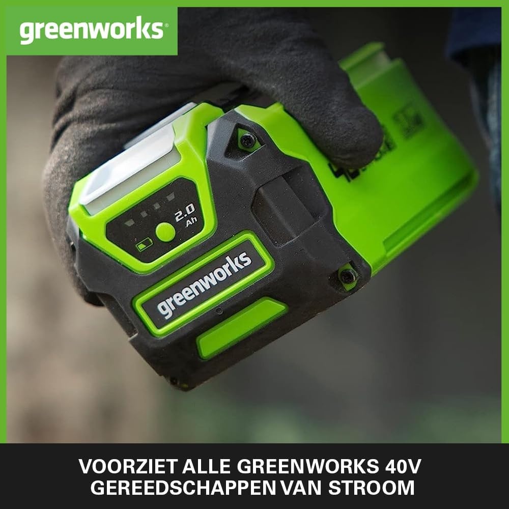 Greenworks 40V 2Ah Accu (34% Korting) - Universeel voor 40V Gereedschap