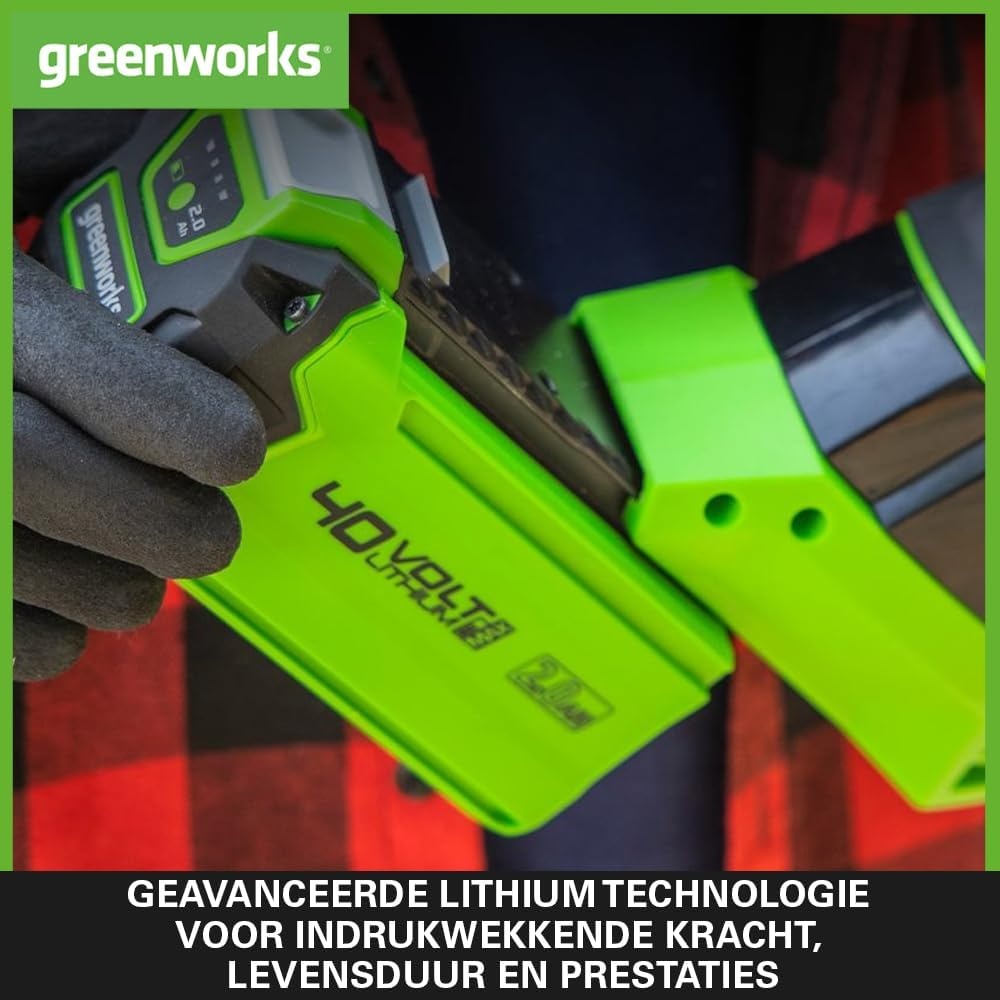 Greenworks 40V 2Ah Accu (34% Korting) - Universeel voor 40V Gereedschap