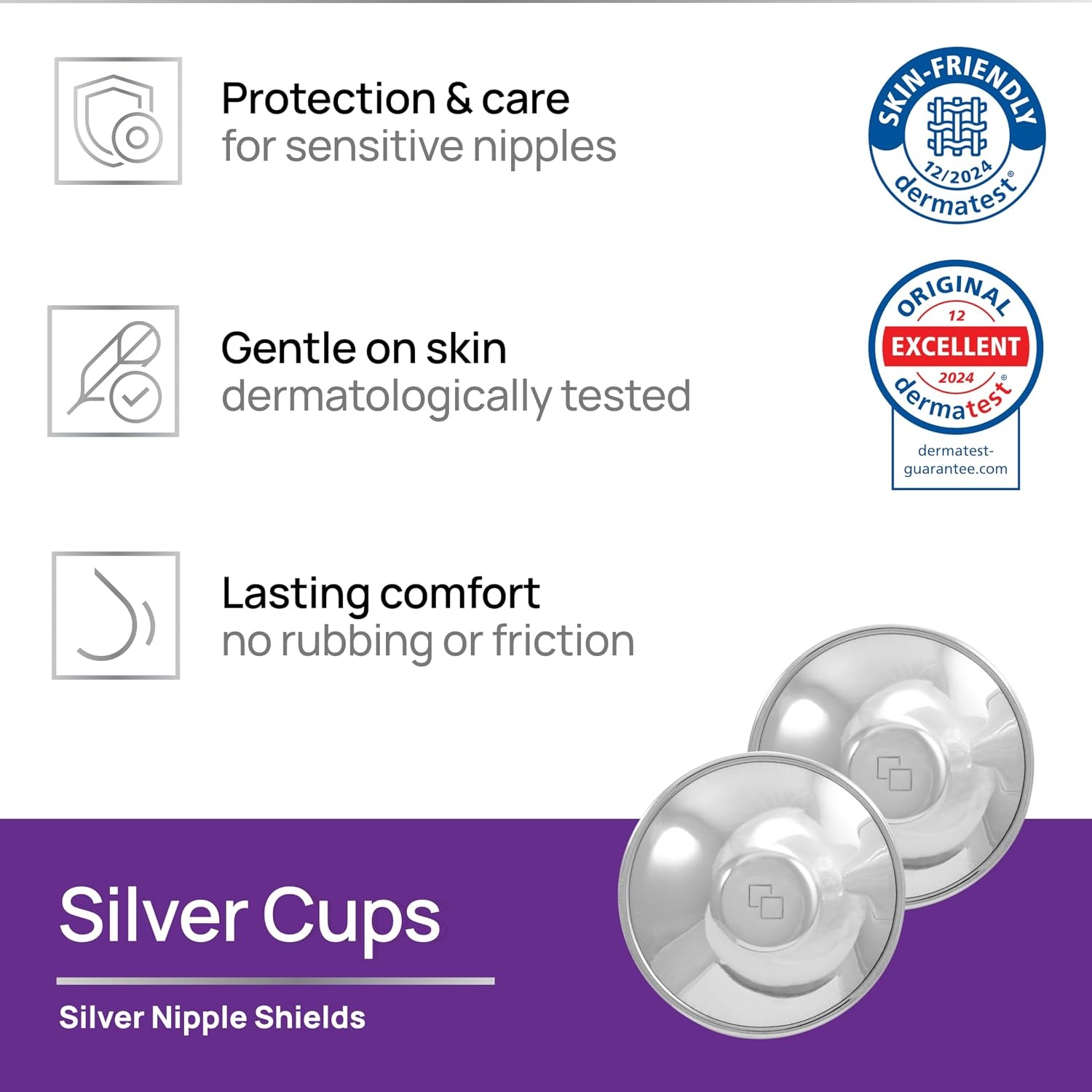 COVERbasics Zilveren Tepelbeschermers Regular - Borstvoeding Hulp met 29% Korting