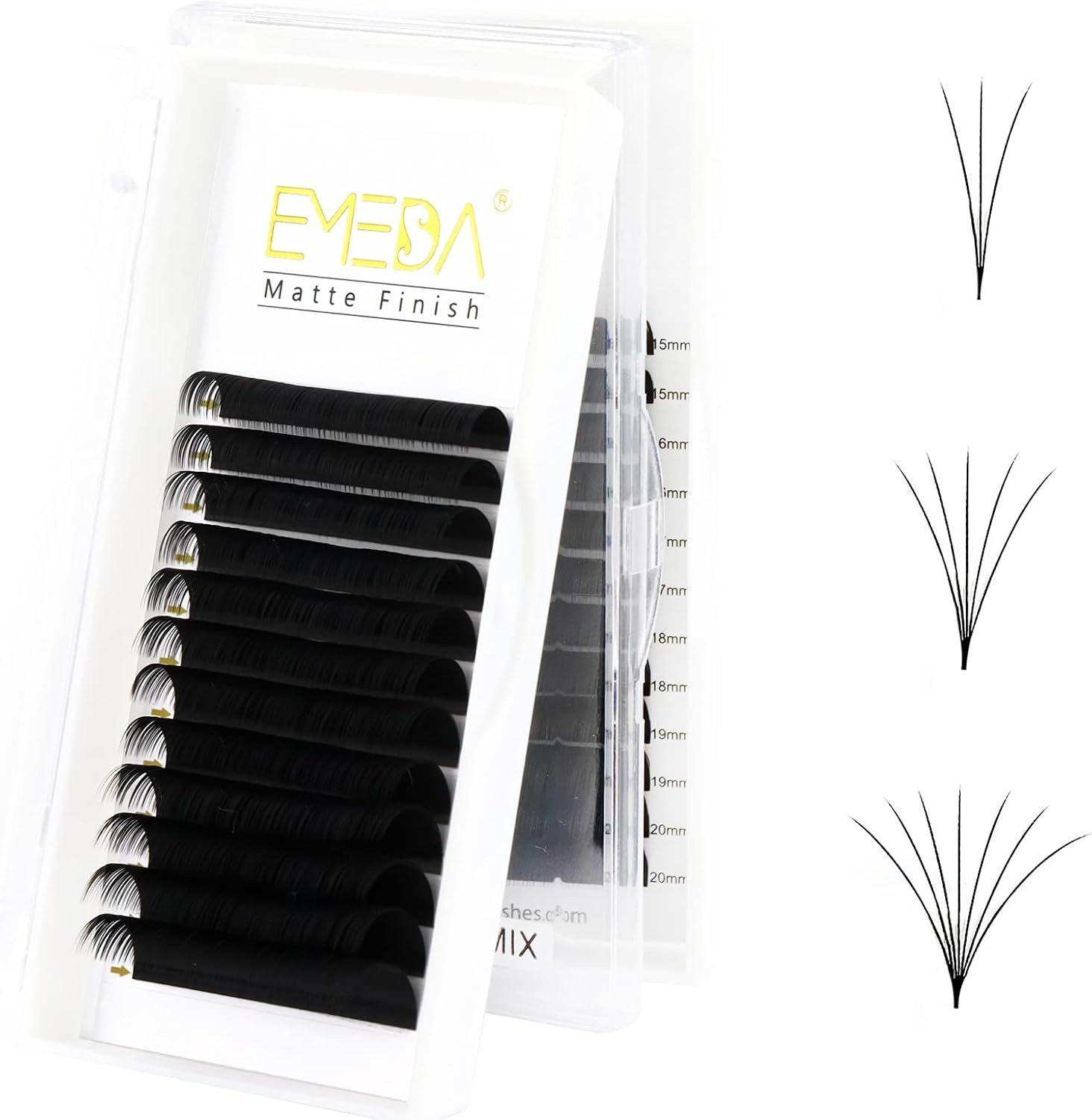 EMEDA Wimperclusters voor Fox Eye Effect, 10-13mm, Natuurlijk - 40% Korting