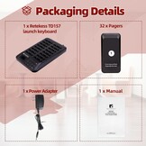 Retekess TD157 Draadloos Oproepsysteem 32 Pagers - Restaurant Pager 30% Korting