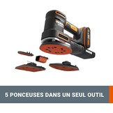 WORX WX820.9 Multifunctionele Schuurmachine 20V - 54% Korting