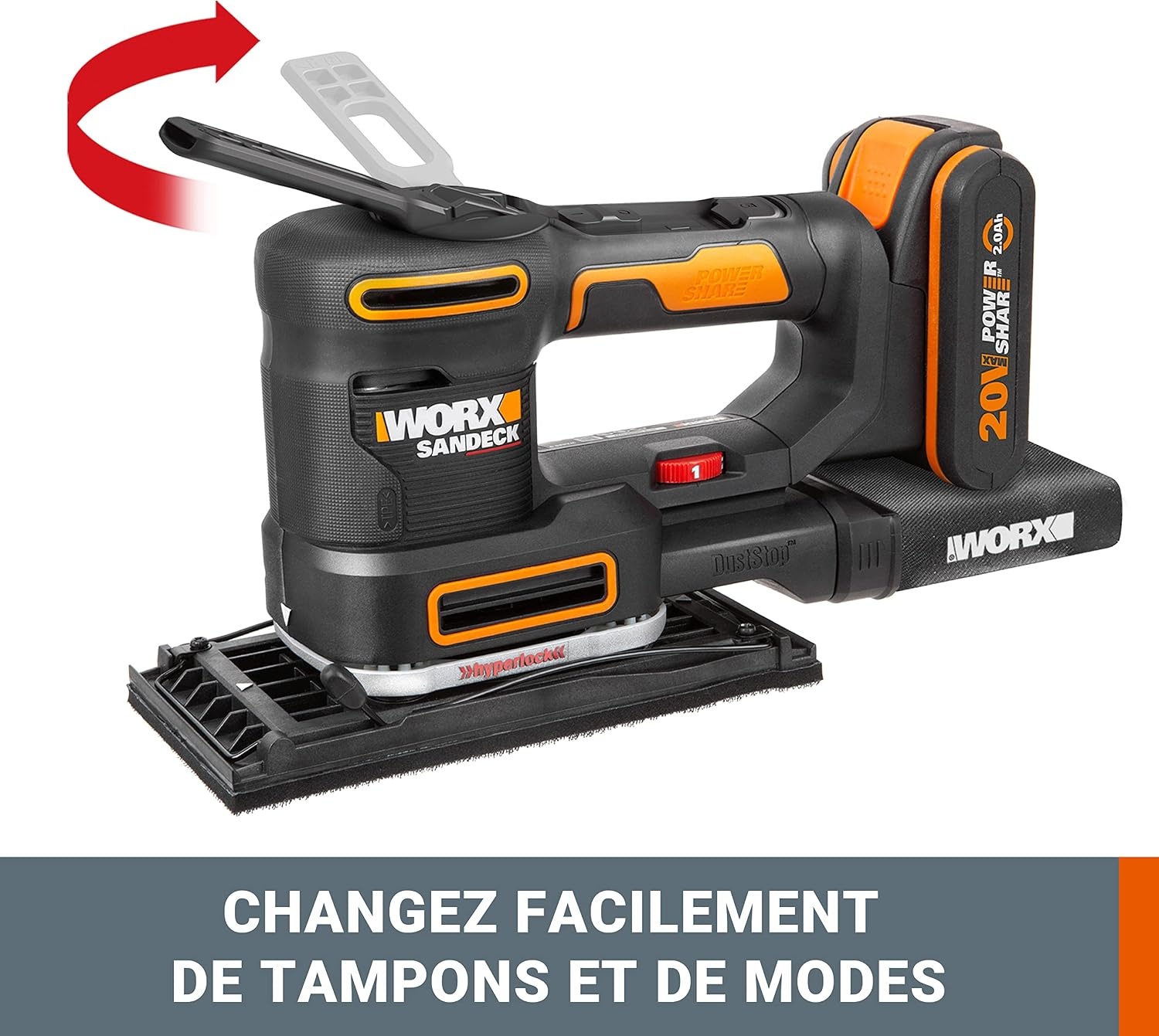 WORX WX820.9 Multifunctionele Schuurmachine 20V - 54% Korting