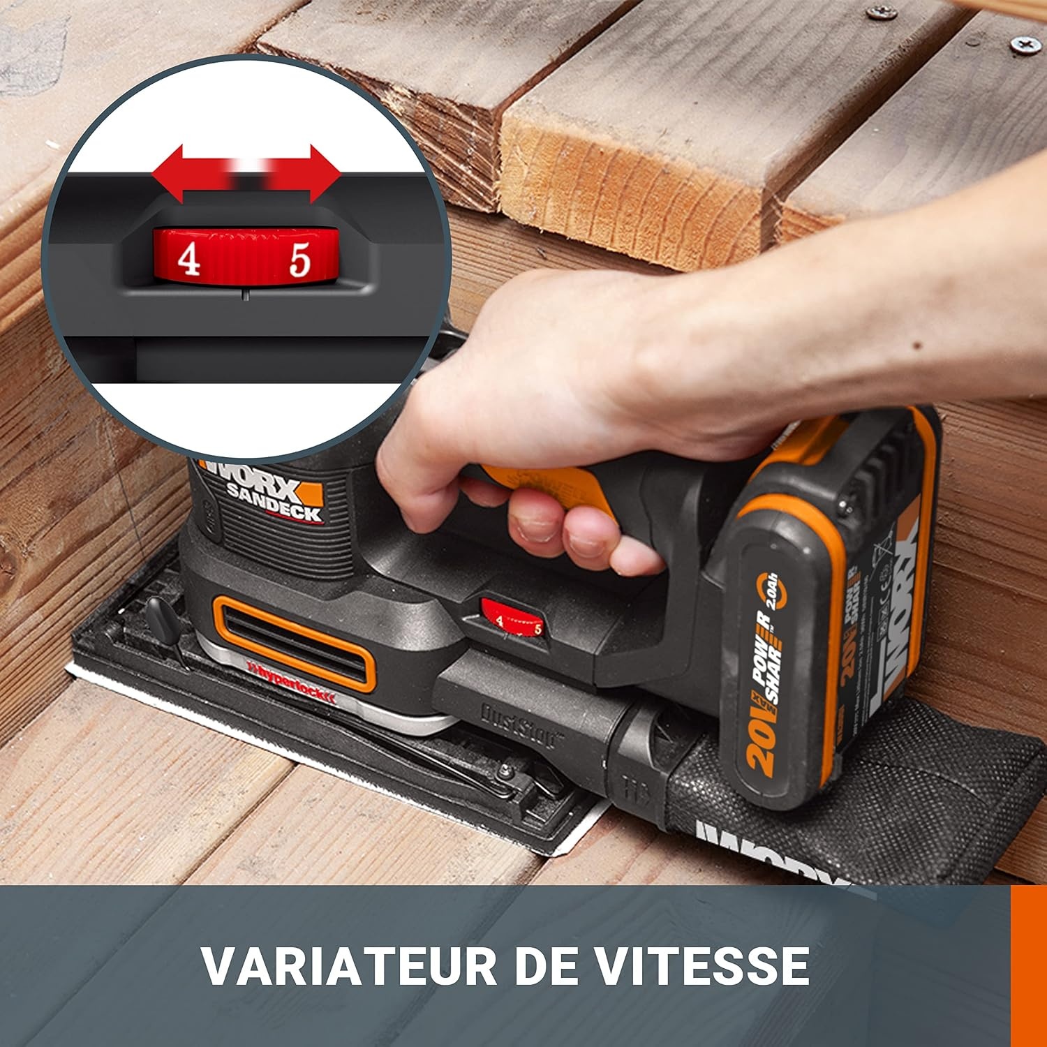 WORX WX820.9 Multifunctionele Schuurmachine 20V - 54% Korting