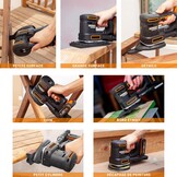 WORX WX820.9 Multifunctionele Schuurmachine 20V - 54% Korting