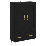 Highboard Zwart Eiken 69,5 x 31 x 115 cm - 54% Korting