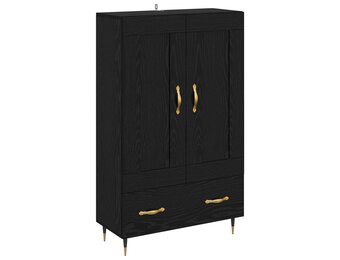Highboard Zwart Eiken 69,5 x 31 x 115 cm - 54% Korting