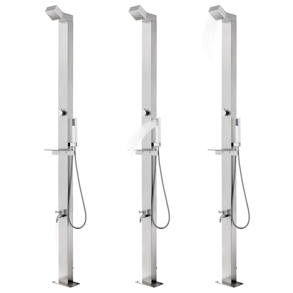 Buitendouche RVS 220 cm - 35% Korting
