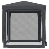 VidaXL Partytent 2x2m Antraciet met 4 Mesh Zijwanden - 34% Korting
