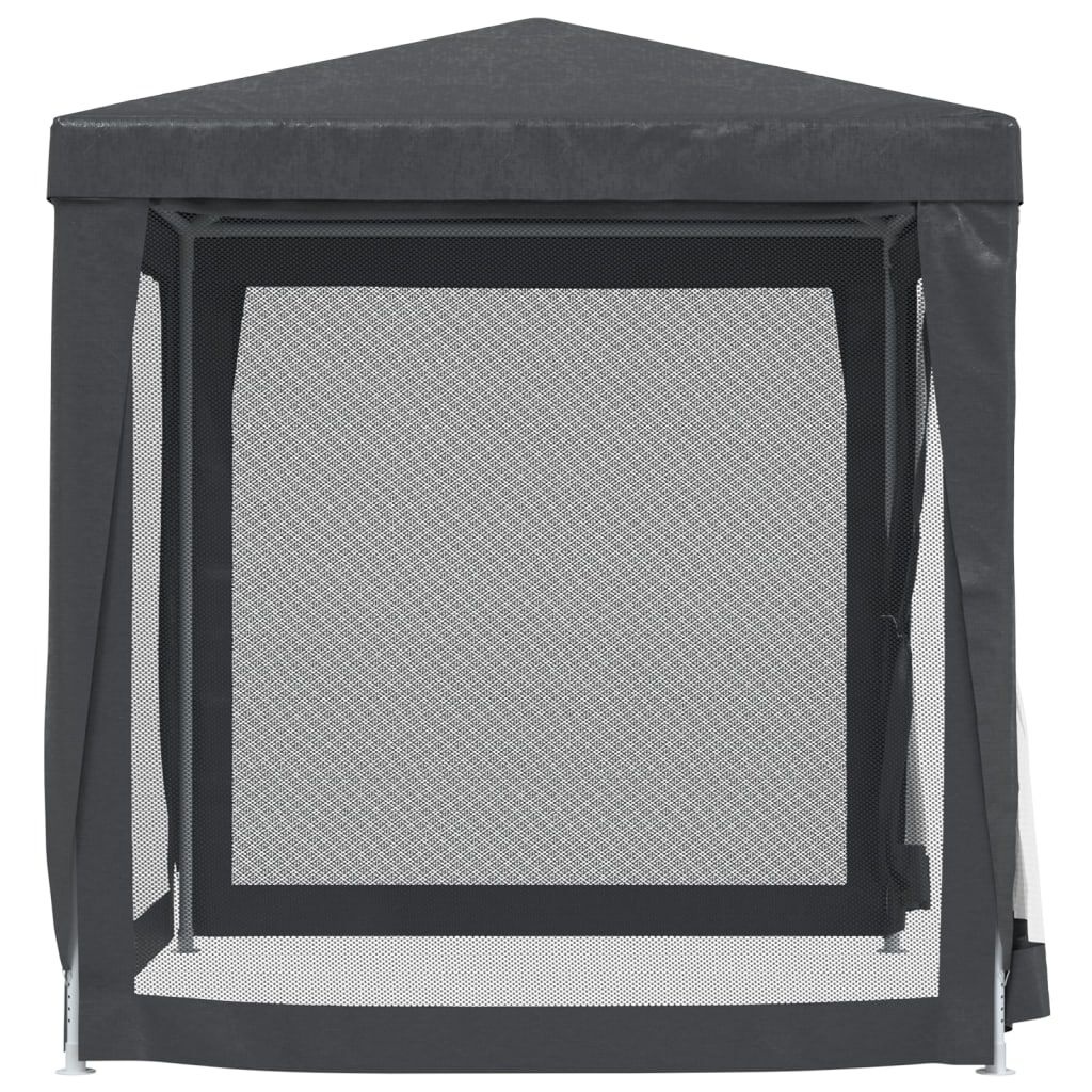 VidaXL Partytent 2x2m Antraciet met 4 Mesh Zijwanden - 34% Korting
