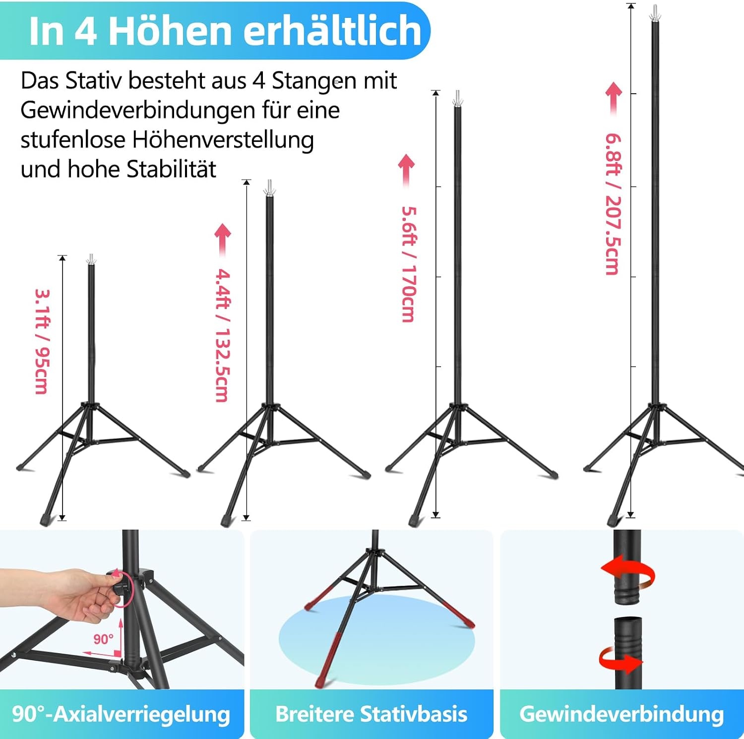 JEBUTU Green Screen 1.5x2m met Statief & Klemmen - 50% Korting