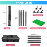 JEBUTU Green Screen 1.5x2m met Statief & Klemmen - 50% Korting
