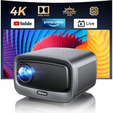 iSinbox JY821 4K Smart Beamer - 1500 ANSI Lumen, WiFi 6 - Grijs (35% Korting)