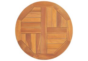 Tafelblad Massief Teakhout Rond 50cm 2.5cm Dik - 53% Korting