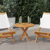 Tafelblad Massief Teakhout Rond 50cm 2.5cm Dik - 53% Korting