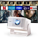 Beamer 1080P 4K Native 800 ANSI met Android 14 & WiFi 6 (35% Korting)