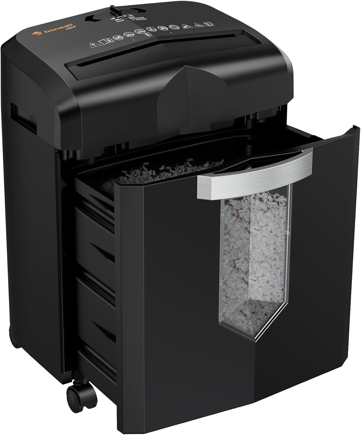 Papiervernietiger P-4: 16L, Zwart, Vernietigt CD's & Creditcards - 34% Korting