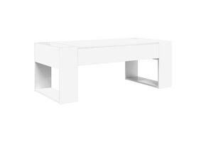 Salontafel Wit 110x50x41cm Bewerkt Hout - 53% Korting