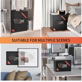 KABISAFE Elektronische Kluis 25L - Zwart - Cijferslot & Sleutel - 25x35x25 cm - 34% Korting