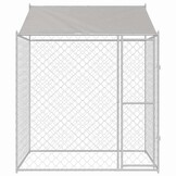 Grote Hondenbench Buiten 200x200x258 cm Staal & PE - 35% Korting!