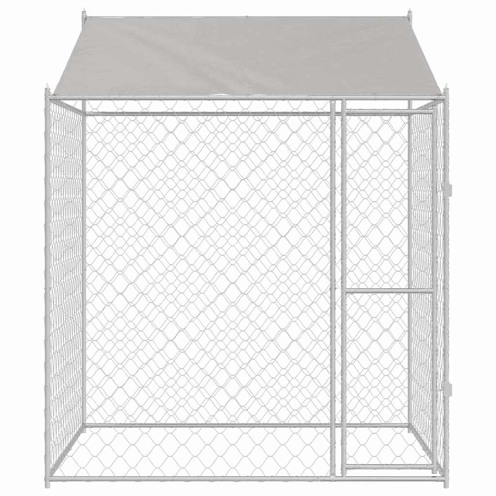 Grote Hondenbench Buiten 200x200x258 cm Staal & PE - 35% Korting!