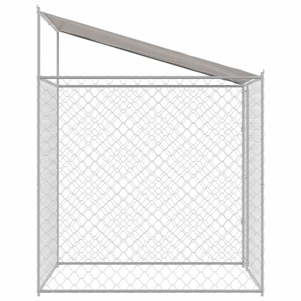 Grote Hondenbench Buiten 200x200x258 cm Staal & PE - 35% Korting!