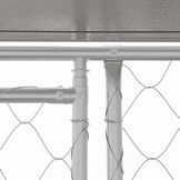 Grote Hondenbench Buiten 200x200x258 cm Staal & PE - 35% Korting!