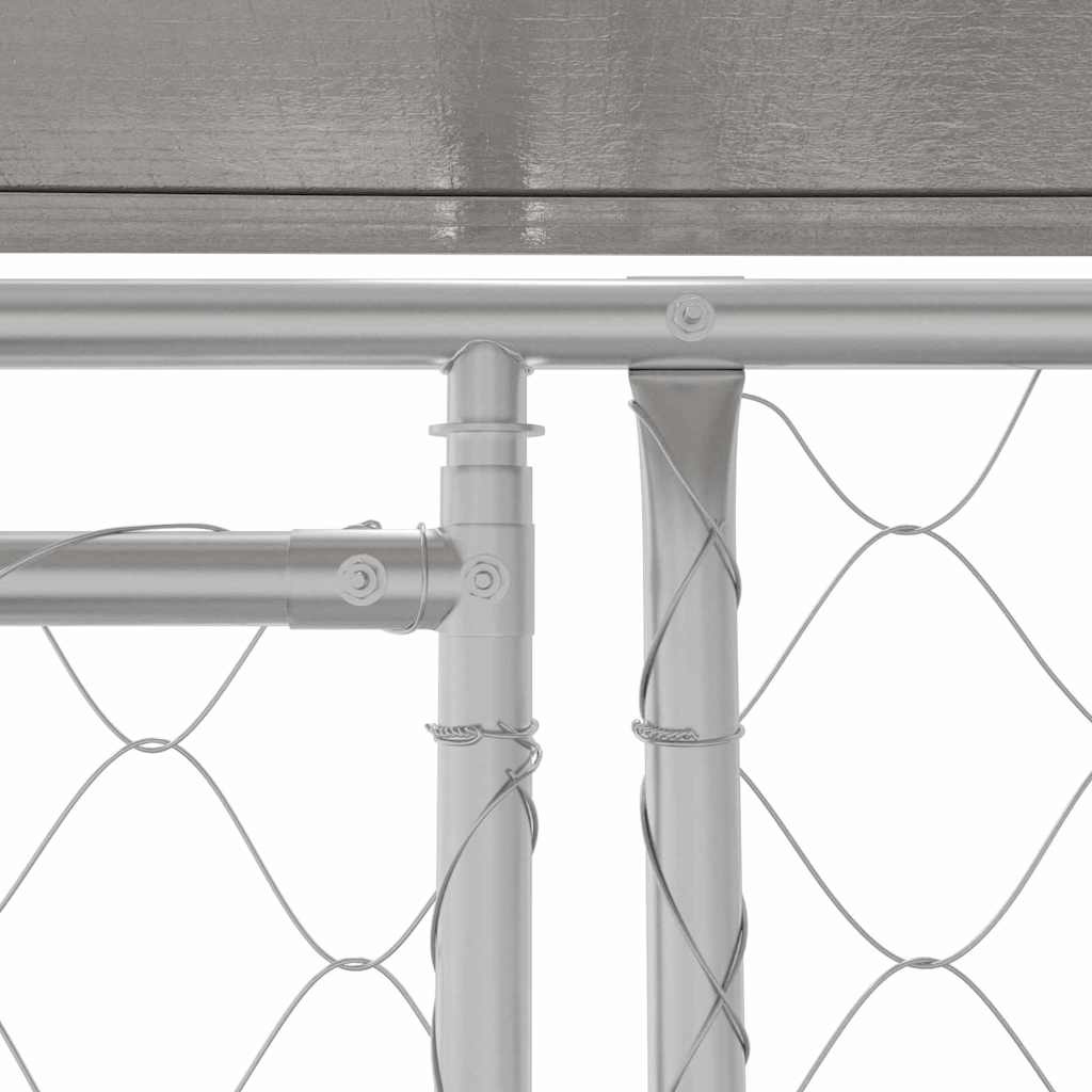 Grote Hondenbench Buiten 200x200x258 cm Staal & PE - 35% Korting!