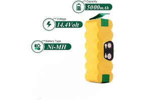 BATTOOL Vervangende Accu voor iRobot Roomba (500-900 serie) - 14,4V 5000 mAh Ni-MH - 32% Korting