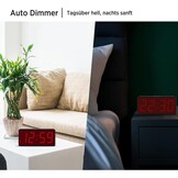 Eachui Digitale Wekker - Batterijgevoed, Grote Cijfers, Dimbaar - 34% Korting