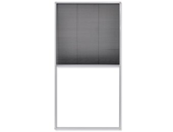 Plissé hordeur 80x160 cm Wit/Zwart - 34% Korting