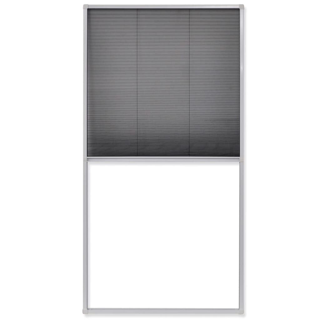 Plissé hordeur 80x160 cm Wit/Zwart - 34% Korting