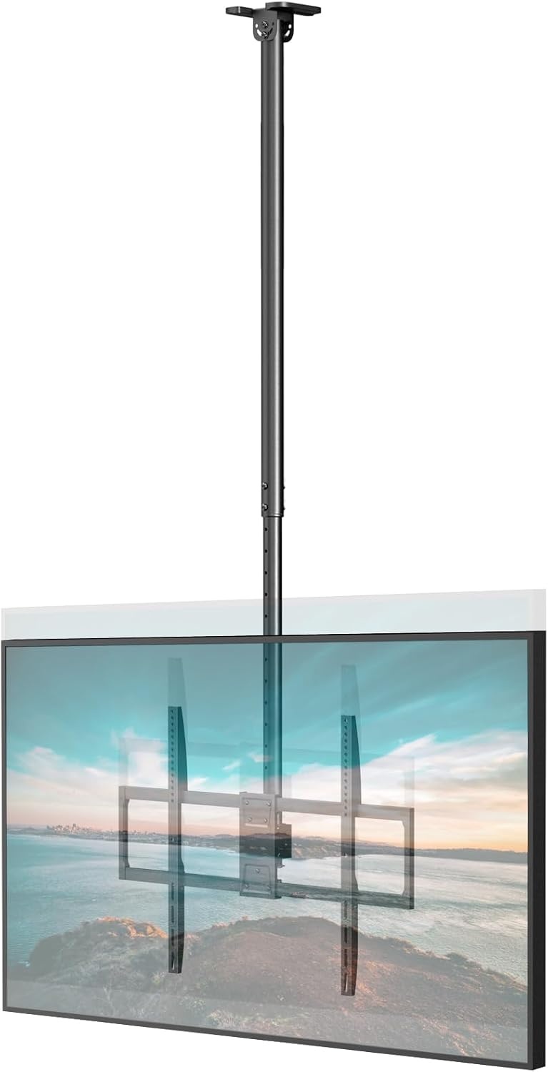Putilsen Zwarte TV Plafondbeugel L (50-100 inch) - 34% Korting