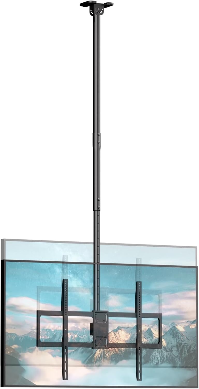 Putilsen Zwarte TV Plafondbeugel L (50-100 inch) - 34% Korting