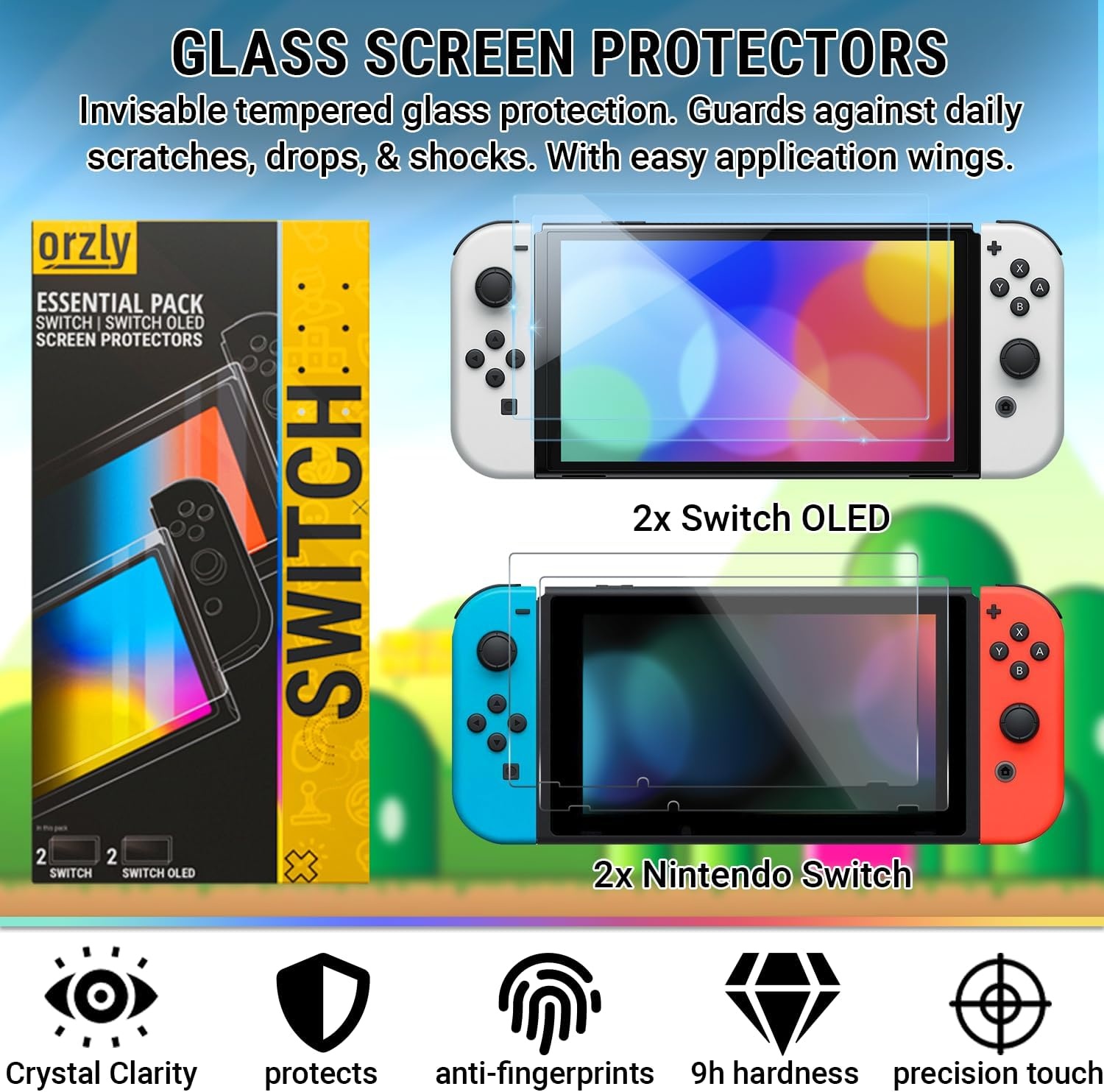 Orzly Geek Pack Nintendo Switch Accessoiresbundel Zwart - 34% Korting