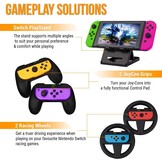 Orzly Geek Pack Nintendo Switch Accessoiresbundel Zwart - 34% Korting