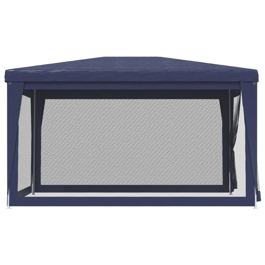 Blauwe Partytent 3x4m met 4 Mesh Wanden - 34% Korting!