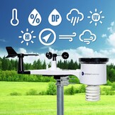 Ambient Weather WS-2902 WiFi Weerstation Zwart/Donkergrijs - 35% Korting