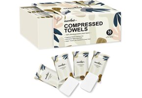 Ourmed Life Samengeperste Handdoeken (56 stuks) - Biologisch Afbreekbaar - 42% Korting