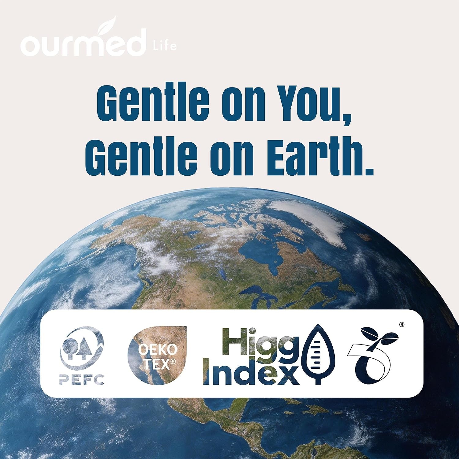 Ourmed Life Samengeperste Handdoeken (56 stuks) - Biologisch Afbreekbaar - 42% Korting