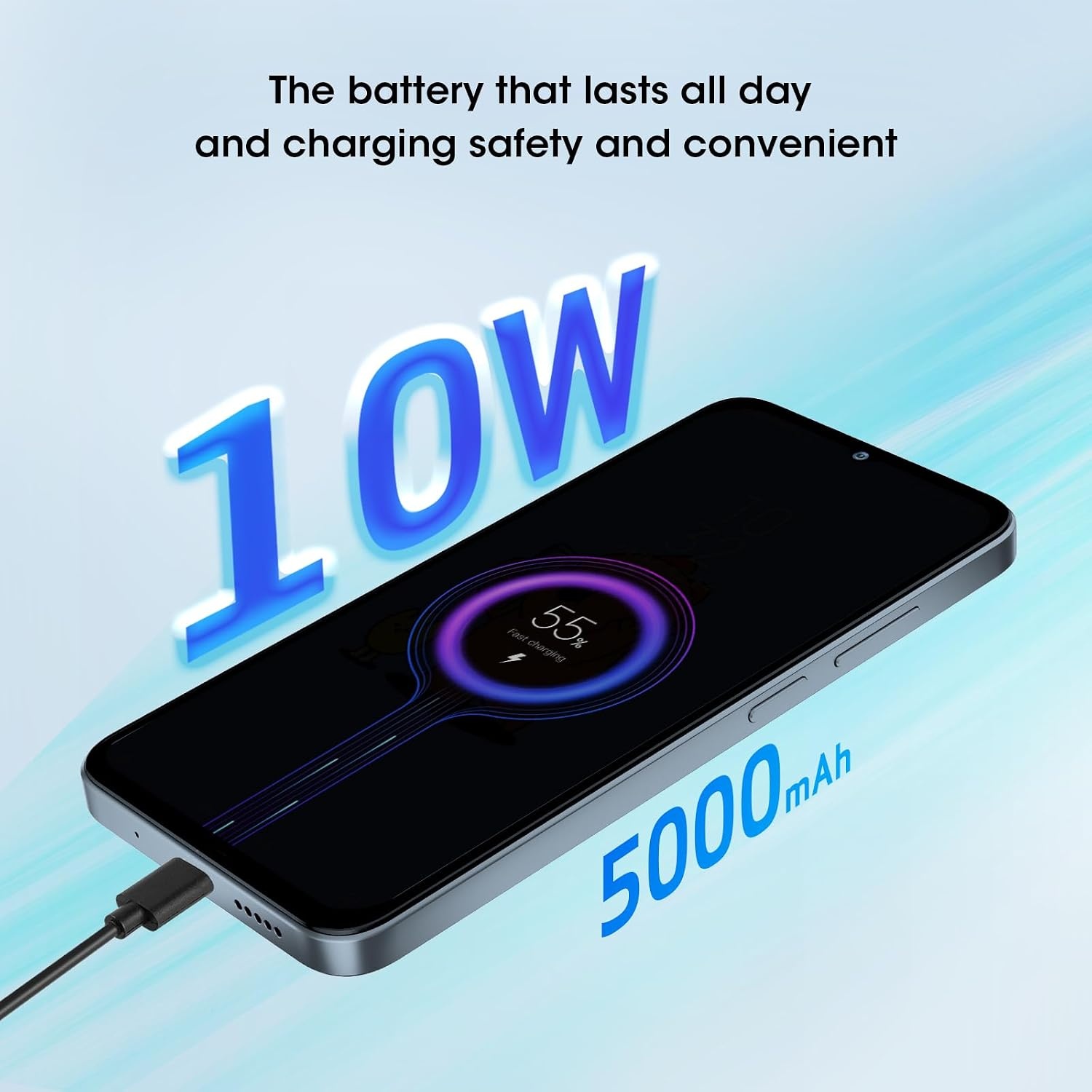 CWOWDEFU S18 Smartphone Blauw: 16GB+256GB Android 14, 34% Korting
