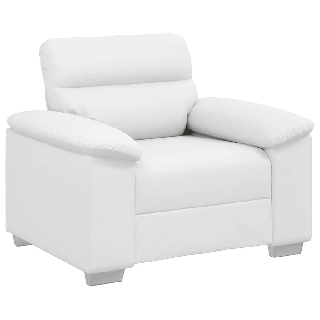 vidaXL Fauteuil Wit Kunstleer 60 cm Breed - 35% Korting