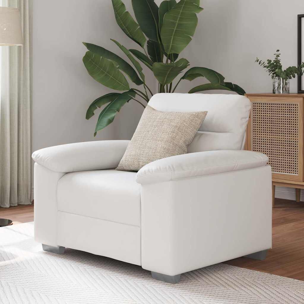 vidaXL Fauteuil Wit Kunstleer 60 cm Breed - 35% Korting
