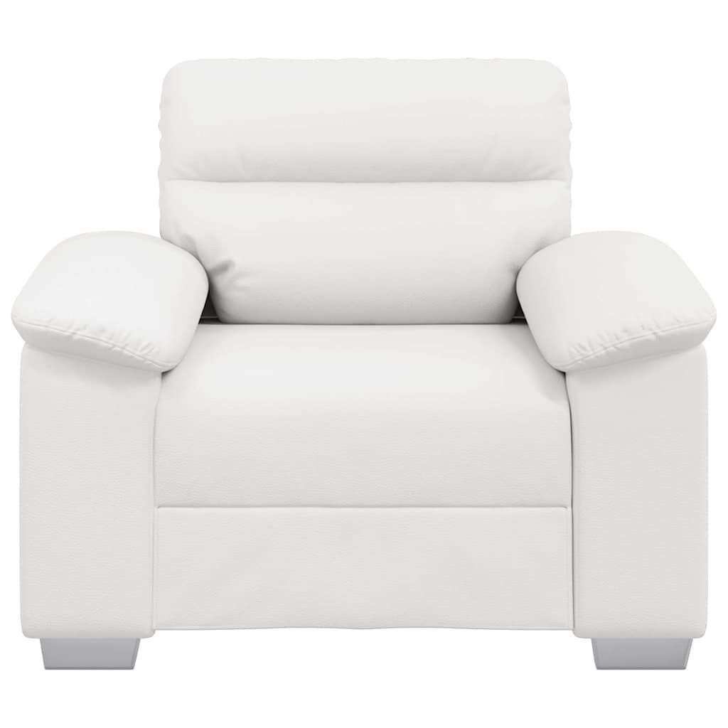vidaXL Fauteuil Wit Kunstleer 60 cm Breed - 35% Korting