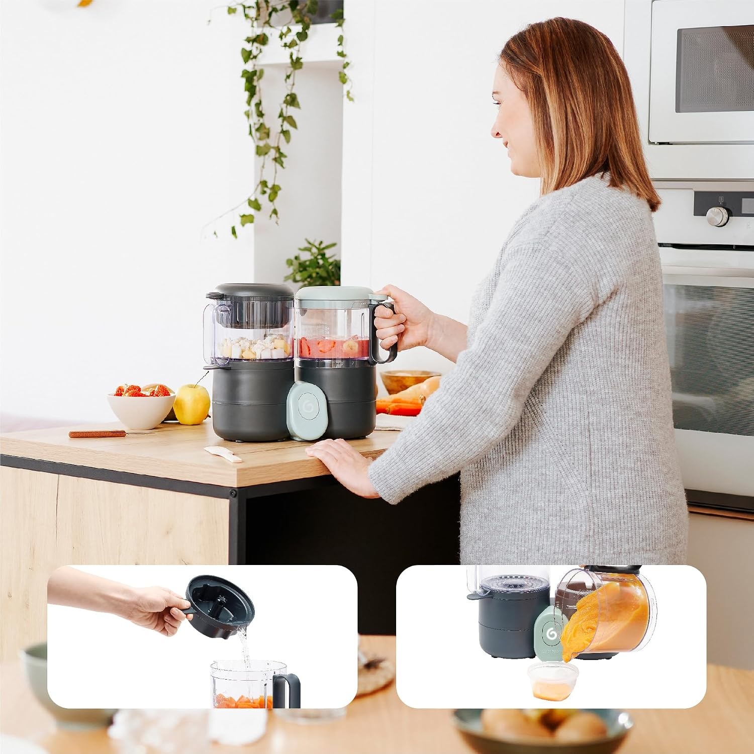 Babymoov Nutribaby One Babyvoedingbereider Grijs 2L - 34% Korting