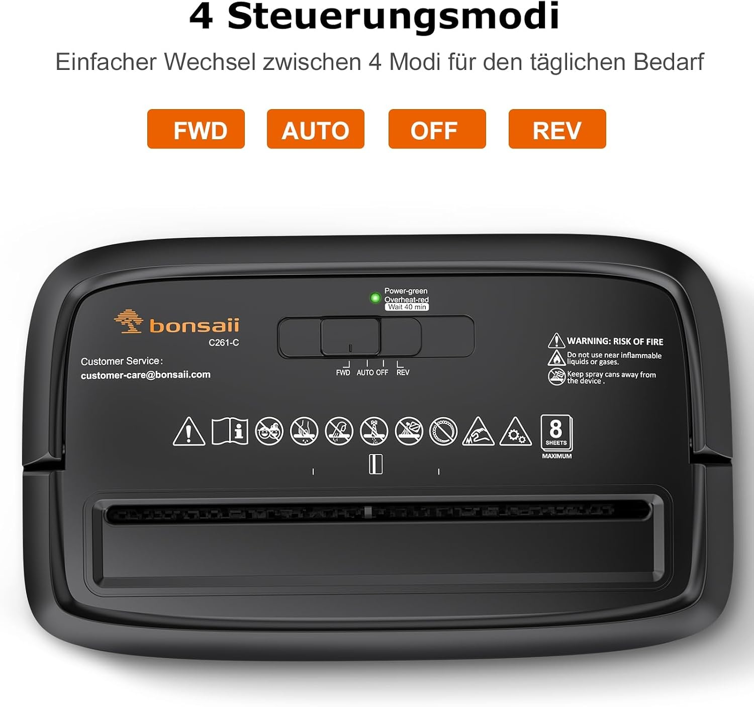 Bonsaii C261-C Papierversnipperaar P-4 Cross-Cut 16L Zwart - 33% Korting