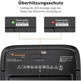 Bonsaii C261-C Papierversnipperaar P-4 Cross-Cut 16L Zwart - 33% Korting