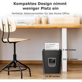 Bonsaii C261-C Papierversnipperaar P-4 Cross-Cut 16L Zwart - 33% Korting