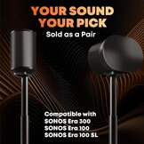 2x Zwarte Speaker Stands voor Sonos Era 100/300 - 34% Korting