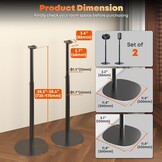 2x Zwarte Speaker Stands voor Sonos Era 100/300 - 34% Korting